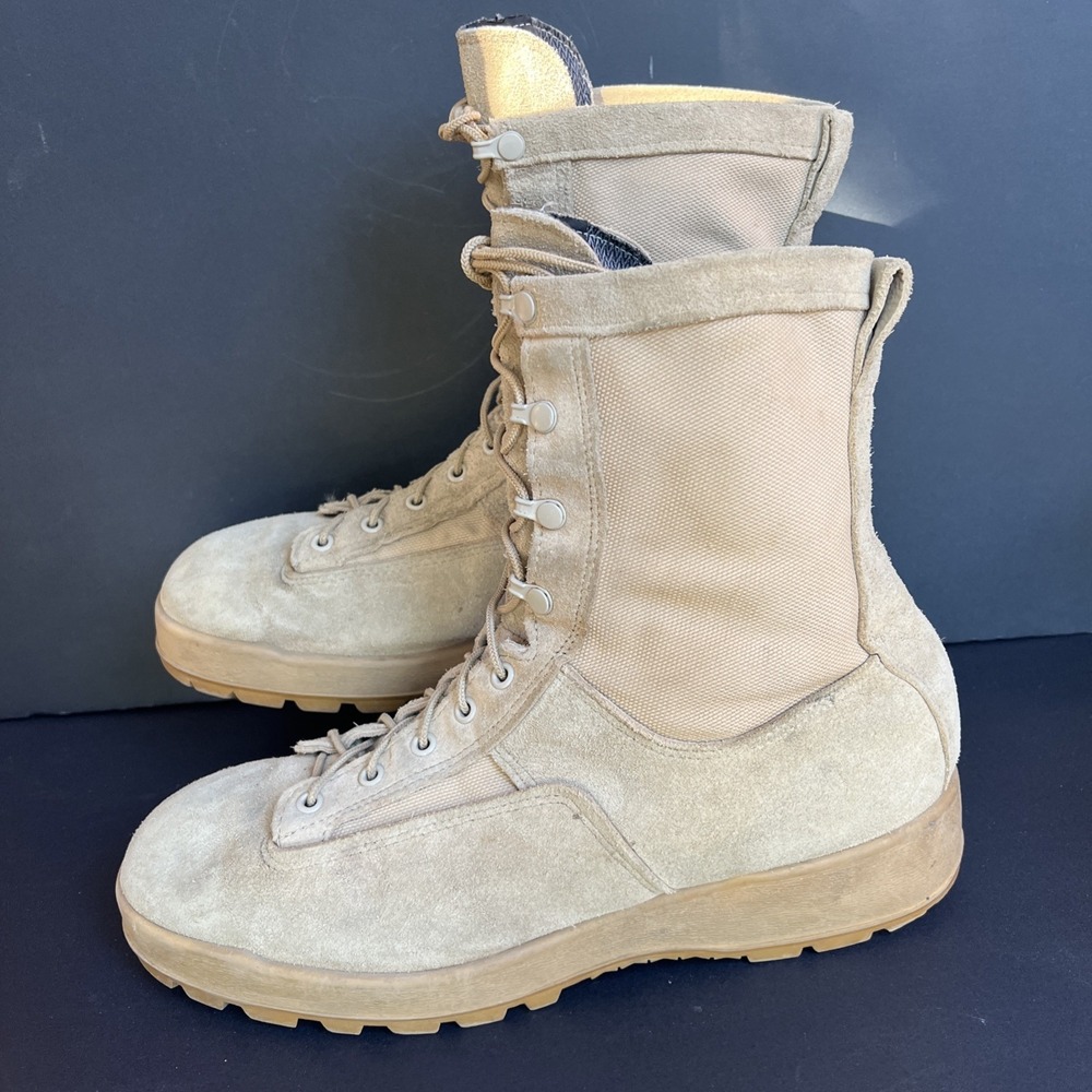 McRae Goretex Men's Sz 12.5 R Brown Desert Tactical Combat Military Boots Vibram